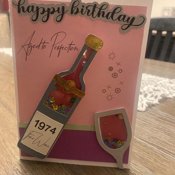 Shaker Birthday Card, Shaker, Perfume Bottle SVG, Shaker Card Cut File ...