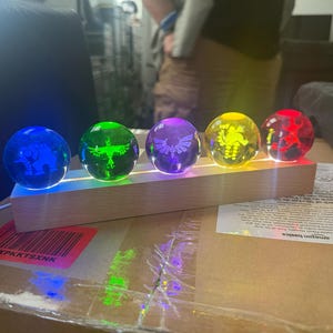 The Legend of Zelda Breath of the Wild Four Heroes Skill Ball Crystal Ball, Game peripheral products, Tabletop decoration, Anniversary gift