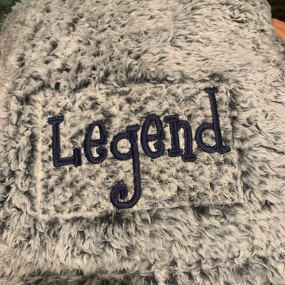 Personalized Sherpa Throw Blanket/ Monogrammed Sherpa Blanket / Custom ...