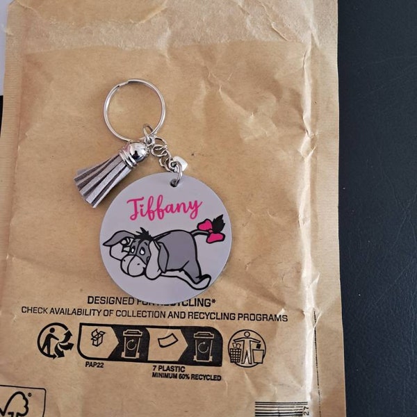 Lady Lady and the Tramp Disney Inspired Personalised Keyring. Handmade ...