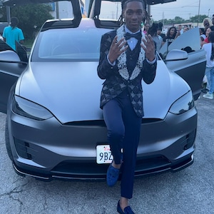 Prom Special Rich Black Sparkling Pearl Handwork Tuxedo Suit With Black Trouser for Prom, Wedding, Party, Reception, Groom, Festivals, Gifts