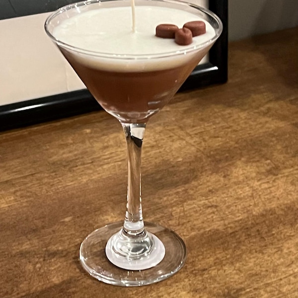 Espresso Martini Candle Small Coupe Realistic / Coffee Candle ...