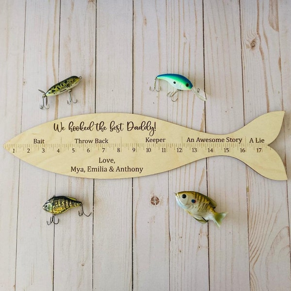 Fish Ruler | Funny Gift | Father's Day and Grandfather's Day Gift ...