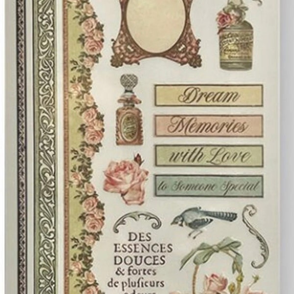 Papier Scrapbooking, 30.5x30.5cm, Shabby Rose, Stamperia