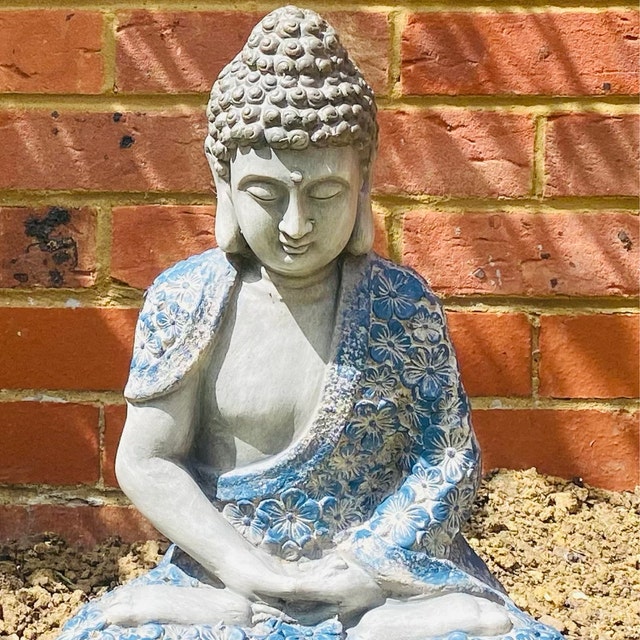 Handmade Buddha Statue Decoration Ornament Outdoor Garden Living Room Study  Room Religion Spiritual Gifting for Him or Her 