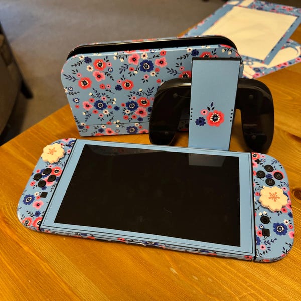 Cottagecore Nintendo Switch Skin Decal for Console Joy-con and Dock - Etsy