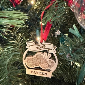Yarn Knitter or Crochet 2026 Ornament | Yarn Knitting Christmas