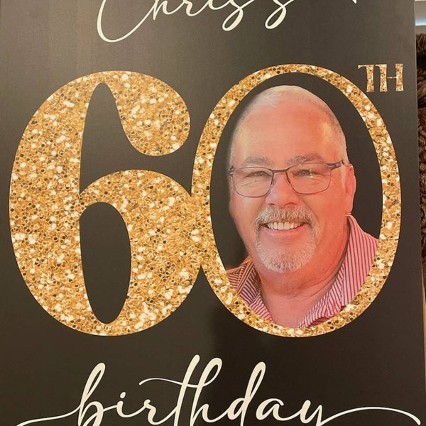 Custom 60th Birthday Party Welcome Sign 60th Birthday Celebration 60th ...