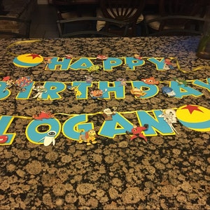 Pixar Birthday Banner/pixar Party/pixar Theme/pixar Decorations/pixar ...