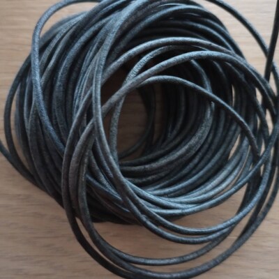 Real Square Leather Cord - 2mm x 2mm String Lace Thong - jewellery, gigs party