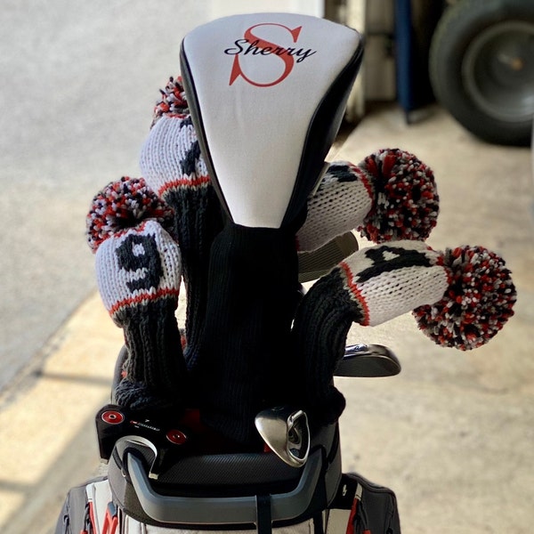 Hand Knit Golf Club Covers Etsy
