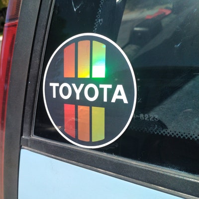 Holographic Vintage Toyota Full Color Decal - Etsy