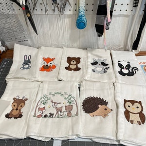 Woodland Baby Animals Embroidery Design 10 Files, Woodland Nursery ...