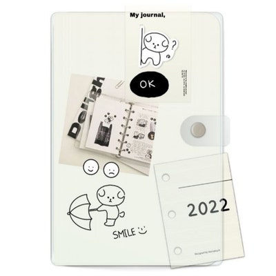 10 Tabs 54 Page Template Digital Notebook Minimalist Trendy Retro Style ...