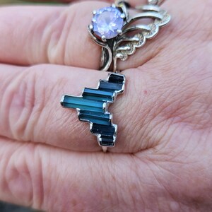 Customer photo from Fay, Art Deco Witchy Blue Tourmaline Ring
