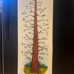 Fingerprint Tree Simple Oak Finger Print Tree, the Wedding Guest Book ...