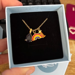 Review photo by Donna for Custom Initial Necklace with Birthstone & Seahorse
