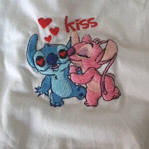 リロ・アンド・スティッチのエンジェルキス刺繍デザイン、スティッチの