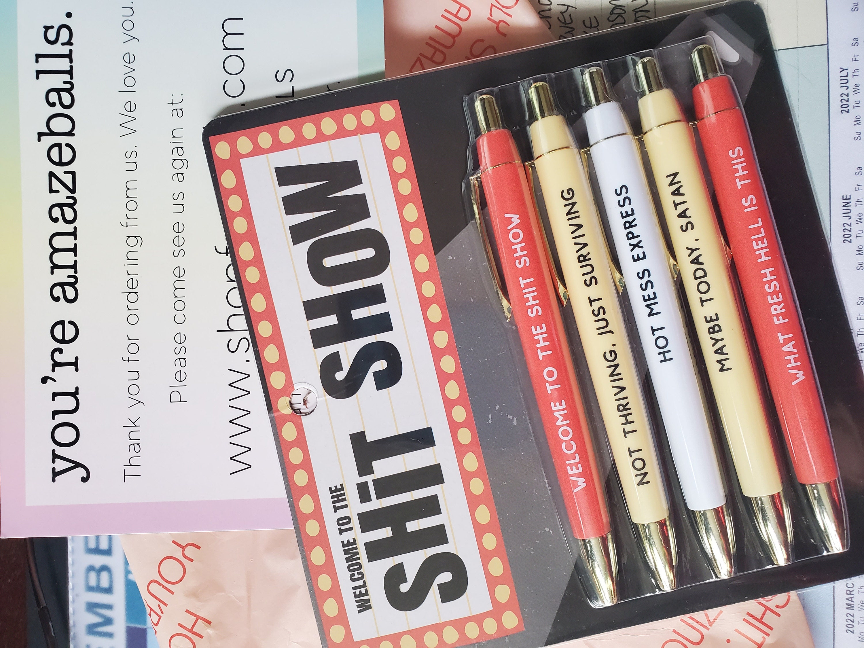 Welcome To The Shit Show Pen Set (funny)