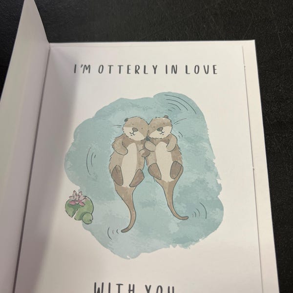 Together Forever Valentine's Card - Love Anniversary Card For Him/Her With Kraft Envelope