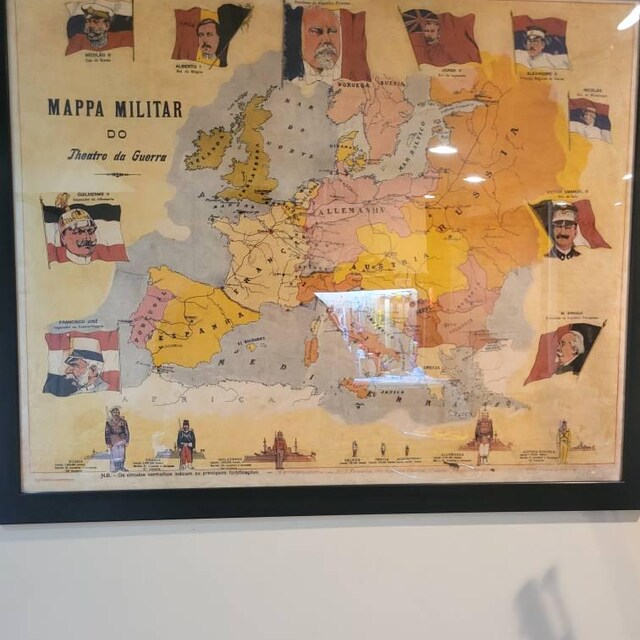 1914 年のヨーロッパの軍事戦域の地図 - Etsy 日本