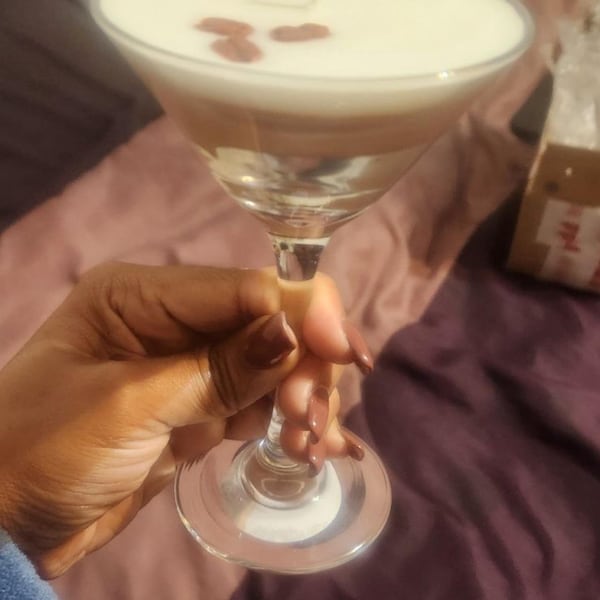 Espresso Martini Candle: Realistic Coffee Scent, Martini Glass ...
