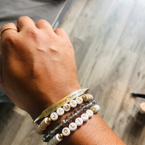 Sorority Beaded Charm Bracelet