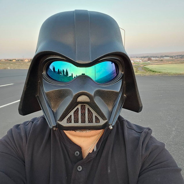 darth vader motorcycle helmet dot Darth Vader Motorcycle Helmet. DOT&ECE Certified. Painted Raptor U-pol