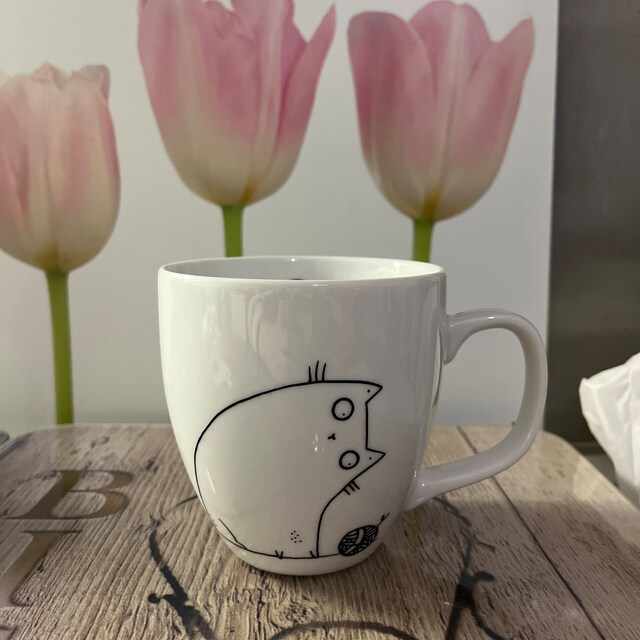 LookHUMAN Tazza In Ceramica 325 Ml Con Scritta 'All I Want To Do Is Pet Cats And Listen To Metal' – Bianca, Divertente, Per Metallari E Amanti Dei Gatti - 3