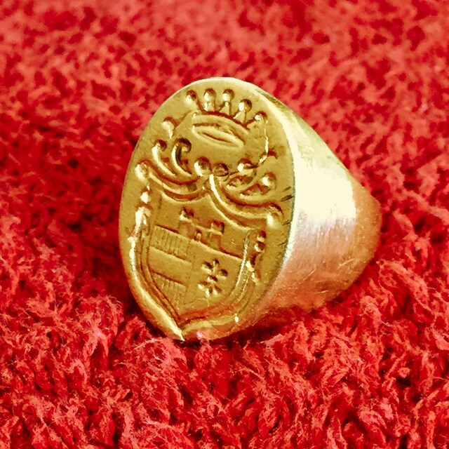 Anello con stemma nobiliare Inglese Etsy Italia