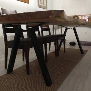 Metal Dining Table Legs For Marble And Glass Table Top Steel Etsy