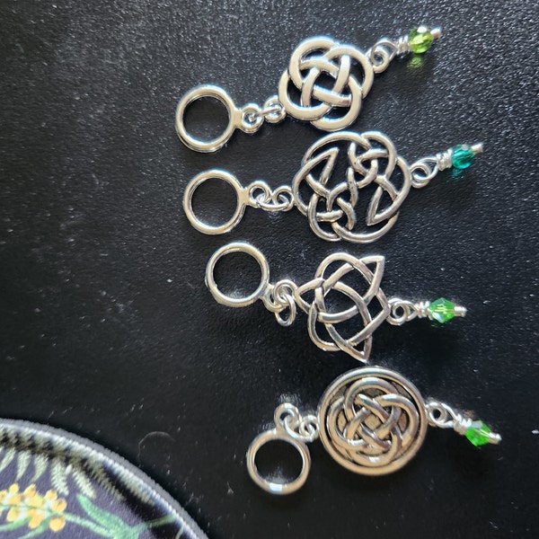Celtic Ritual Markers Celtic Knot Non-snag Stitch Markers - Perfect for Cable Knitting - Etsy