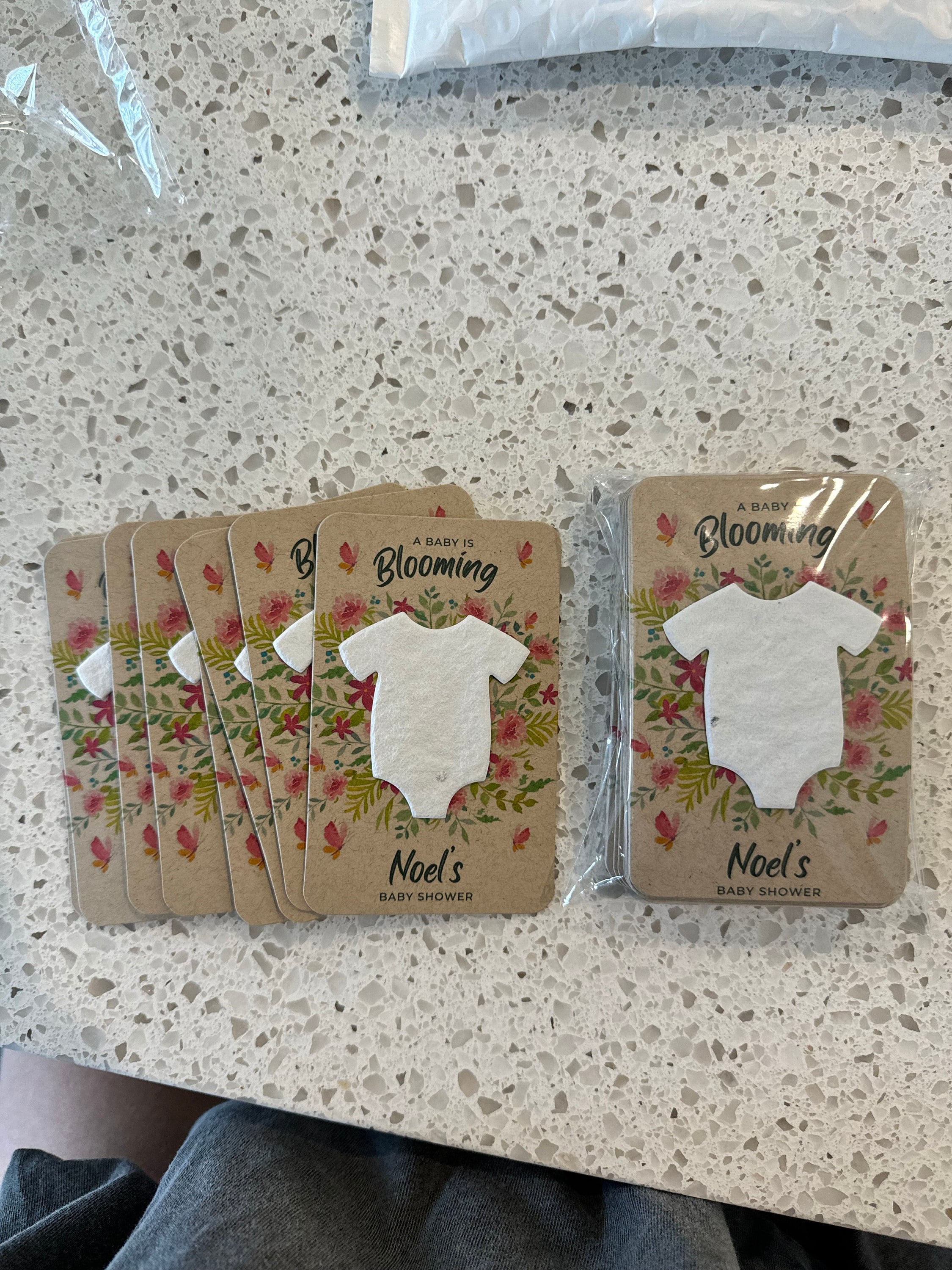 Baby In Bloom Baby Shower Favors For Guests - Wildflower Seed Packets Alternative - Good For Goodie Bags or Prizes