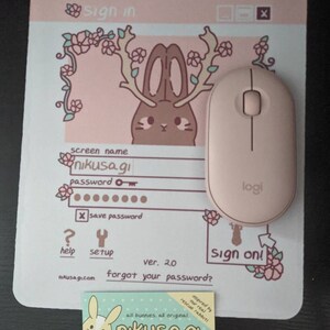 Computer Tappetino mouse-Cuori Rosa Arcobaleno ragazze modello ufficio regalo #14707 