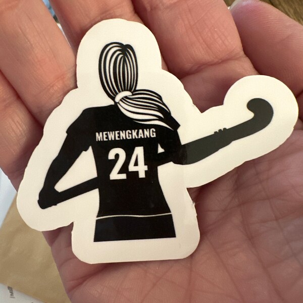 Field Hockey Sticker Custom Design Vinyl Decal Water Resistant Label ...