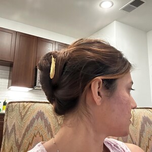 羽根のヘアピン ゴールド ヘアアクセサリー ヘアクリップ ヘアピン