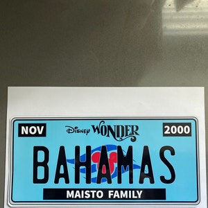 License Plate Personalized Disney Cruise Door Magnet - Etsy