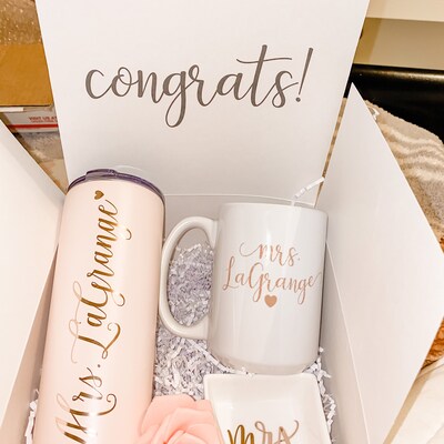 Future Mrs Gift Box Gifts Bride to Be Personalized Tumbler - Etsy