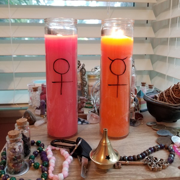 Tall Ritual Candles: Color Magic, Spell Candles - Etsy