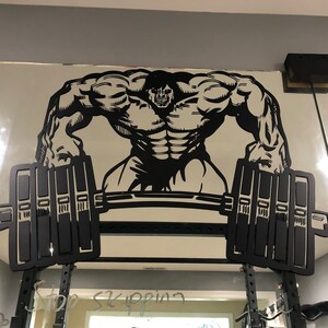 Hulk Gym Motivierende Wandtattoo Gewichtheben Training Etsy