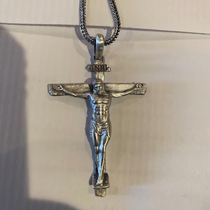Collana Con Crocifisso 3D In Argento 925 - Gioiello Religioso Uomo E Donna