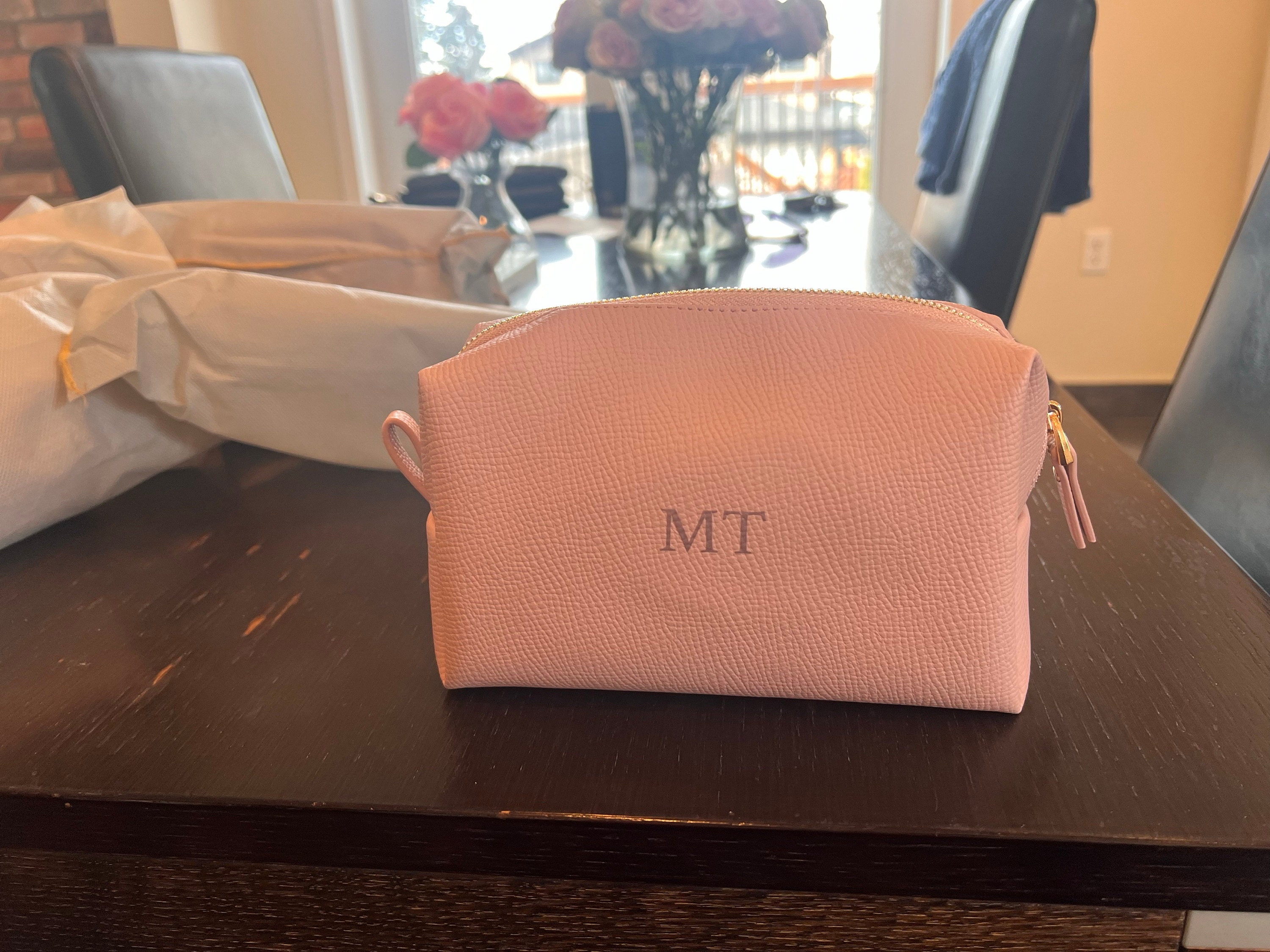 Personalized Bag for Bridesmaid Squad | Clutch Makeup Bag - A Stylish and Customizable Gift for Bachelorette Parties!