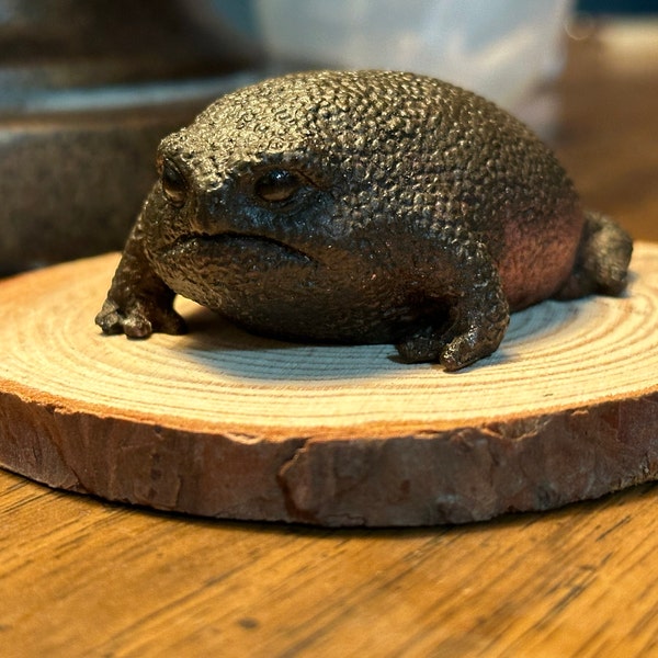 Realistic Black Painting Rain Frog Figurine - Etsy