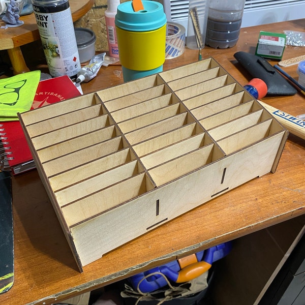 24 Cell Phone Rack SVG, Classroom Phone Holder Organizer, Laser Cut ...