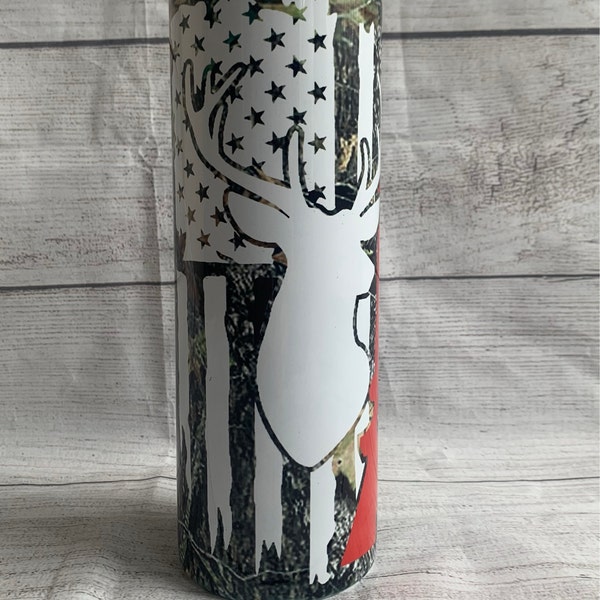 20 Oz Skinny Tumbler Deer Hunting Sublimation Design Digital Download ...