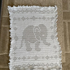 Filet elephant blanket crochet pattern sale