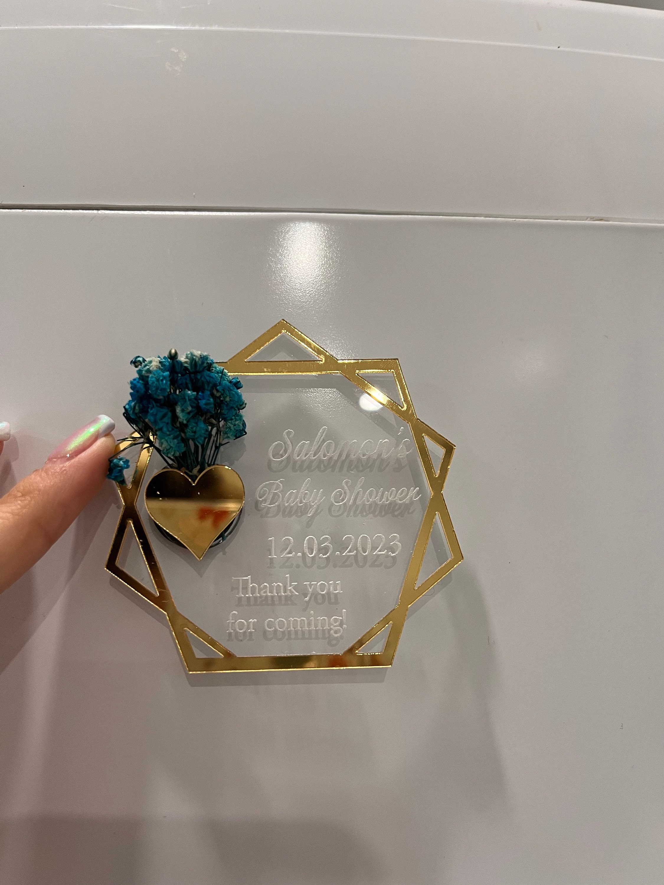 Wedding Magnet, Wedding Favors, Engagement Favors, Anniversary Favors, Plexiglass Magnet