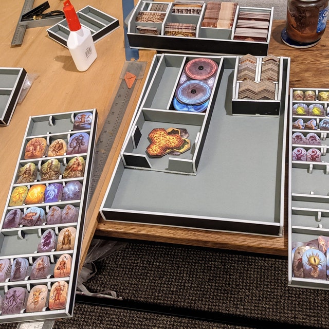 Gloomhaven Compatible Organizer Plans, Fits Forgotten Circles Expansion and  Removable Sticker Sets Do It Yourself DIY Foamcore Insert 