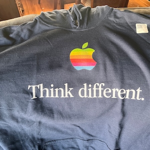 Think Different Apple Computer Hoodie Sweatshirt