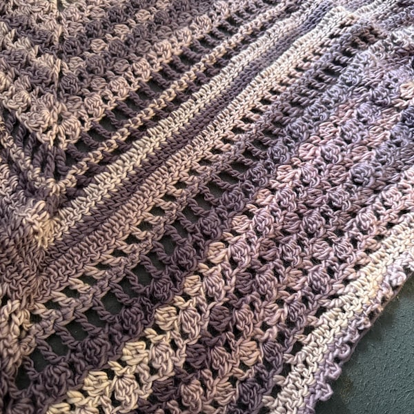 CROCHET PATTERN - Rose Sienna Triangle Shawl Written Pattern Instant ...